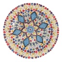 Centrotavola ceramica bianco tondo ø40h4