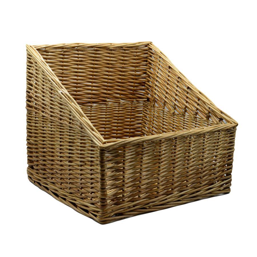 Cesta Espositore Vimini Quadra 45x45x20-40 cm
