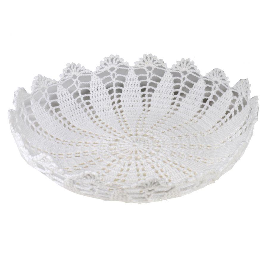 Cestina in Pizzo Tonda 36x8,5 cm