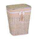 Cesto rettangolare in rattan naturale Emanuele cm41x31h54