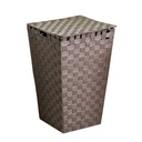 Cestone foderato poliestere tortora cm33x33h53