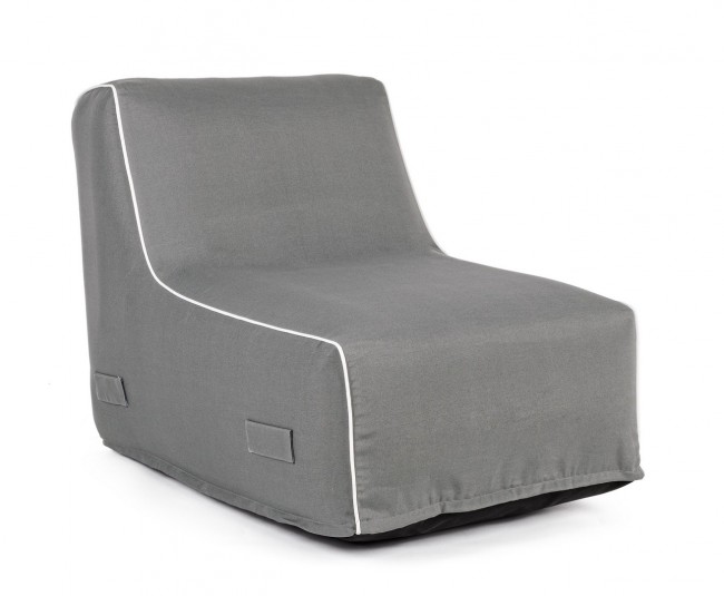 Chaise Longue Gonfiabile Rihanna Grigio - Dimensioni: 90x60x70 cm