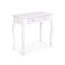 Consolle classica 2 cassetti in legno bianco - 75x40x71 cm