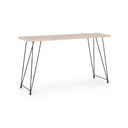 Consolle in acciaio con piano in legno DISTRICT 140x39x h79 cm
