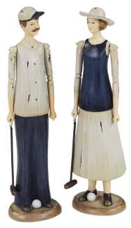 Coppia Polo Blu TN-1432 cm. 10 x 9 h 37,5