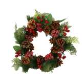 Coroncina rossa in plastica tonda ø37 cm