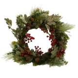 Coroncina verde tonda in plastica ø61 cm