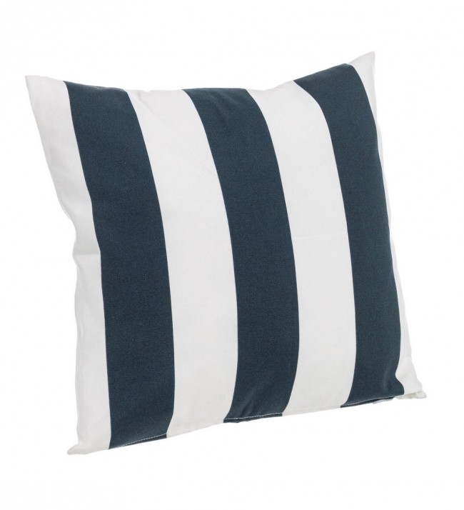 Cuscino Righe Bianco-Blu 43X43