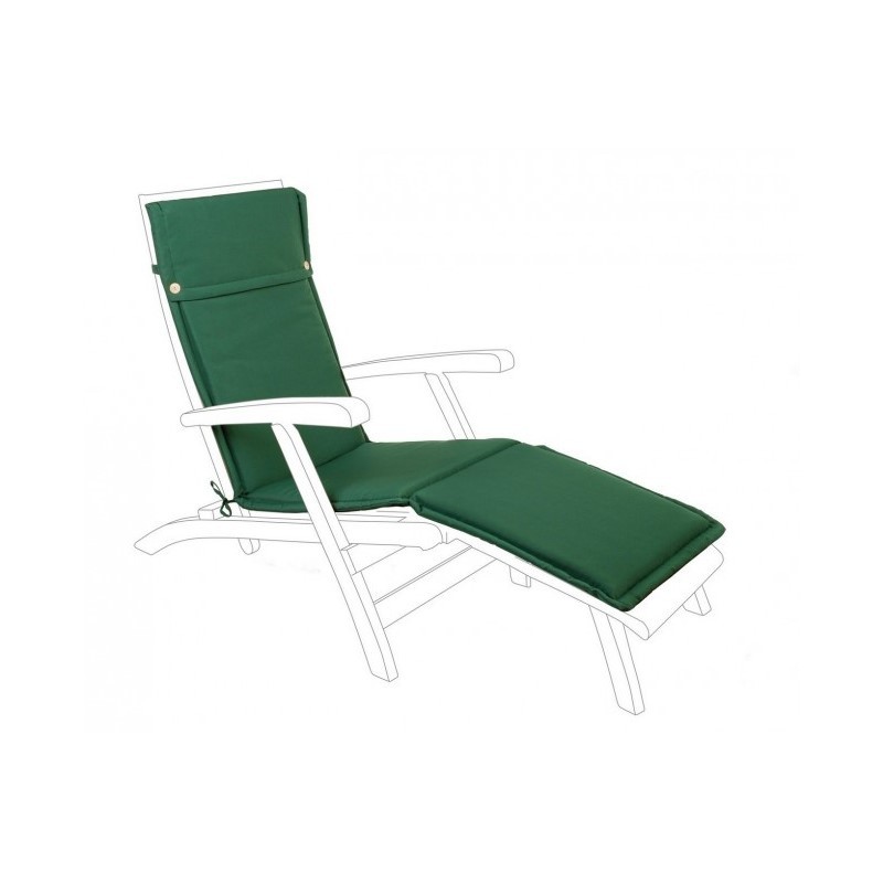 Cuscino lettino sfoderabile verde scuro in poliestere 180gr/m2