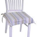 Cuscino Sedia Tessuto London Avio Quadro 40x40 cm