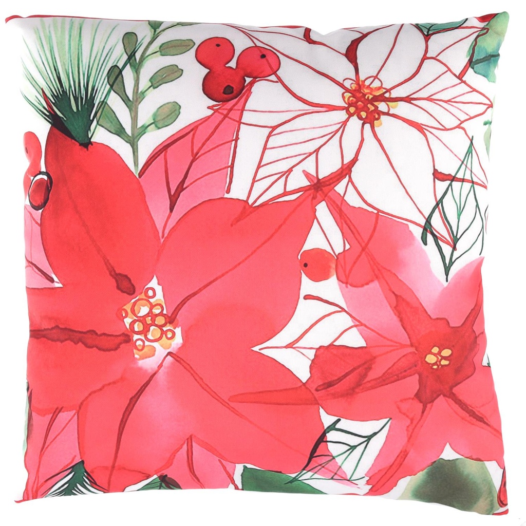 Cuscino Fiori Quadro in Tessuto 45x45x12 cm