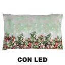 Cuscino Tessuto Rami Led Azzurro 30x50 cm