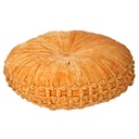 Cuscino in velluto arancione ø40h12