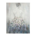 Quadro dipinto a olio su tela Village 90x120 cm