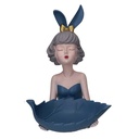 Svuotatasche blu in resina per donna - 24x26x32 cm