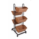 Espositore Claire Svas con 5 cesti 60x50x128h cm