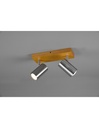 Faretto Marley 2 Spot Nichel e Legno L26 cm