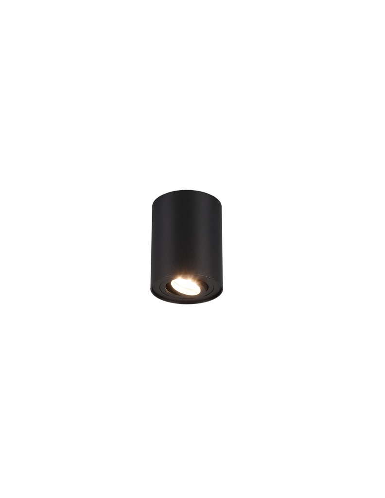 Faretto Spot GU10 Orientabile Cookie Cilindro Nero Trio Lighting