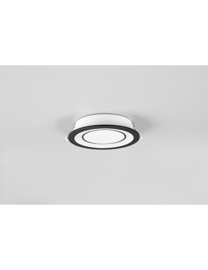 Faretto da Incasso Core Nero Led 10w 3000k Ø14 cm Trio Lighting
