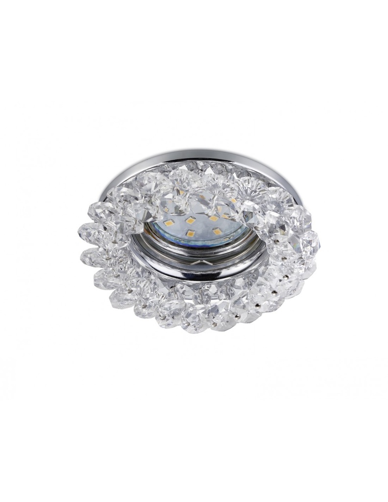 Faretto da Incasso Dolomite 1xGU10 Cromo Con Kristallglas Ø9 cm Trio Lighting