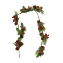 Ghirlanda rossa in plastica cm150