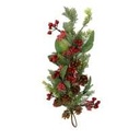 Ghirlanda rossa in plastica cm56