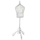 Gabbia metallo crema 29,5x29,5h114 cm