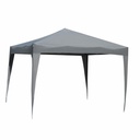 Gazebo pieghevole in acciaio grigio 3x3m automatico