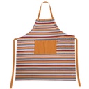 Grembiule Stripe bordeaux tinto in filo 80x90 cm