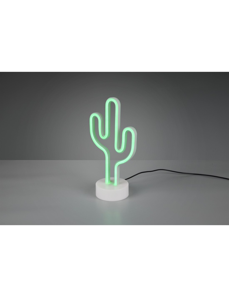 Lampada Da Tavolo Cactus Moderna Led Verde H29 cm Trio Lighting