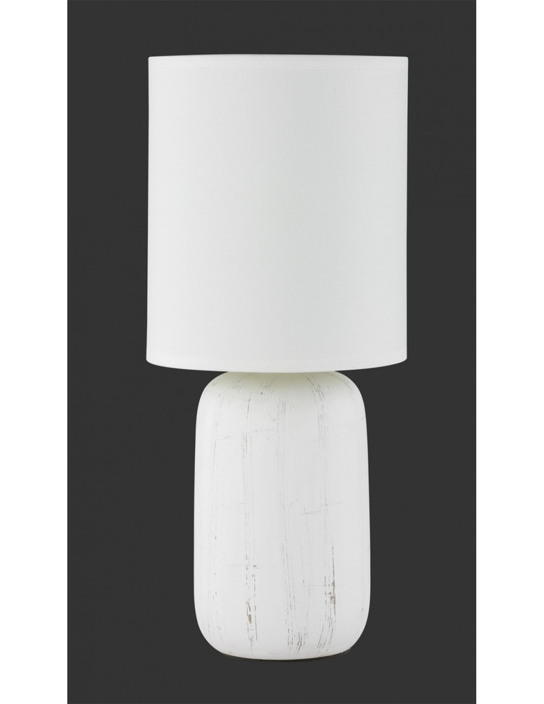 Lampada Da Tavolo Clay Ceramica Bianco Ø15 cm Trio Lighting