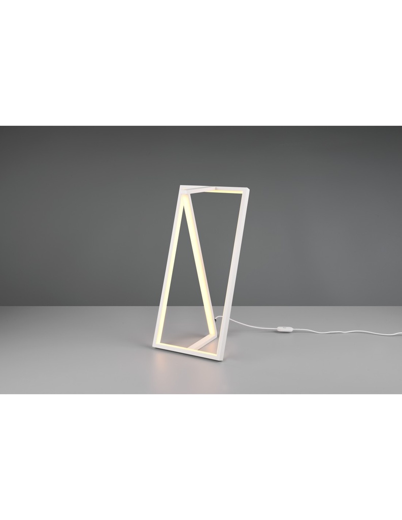 Lampada da Tavolo Squadrata Moderna con Touch Dimmer LED Edge Bianco