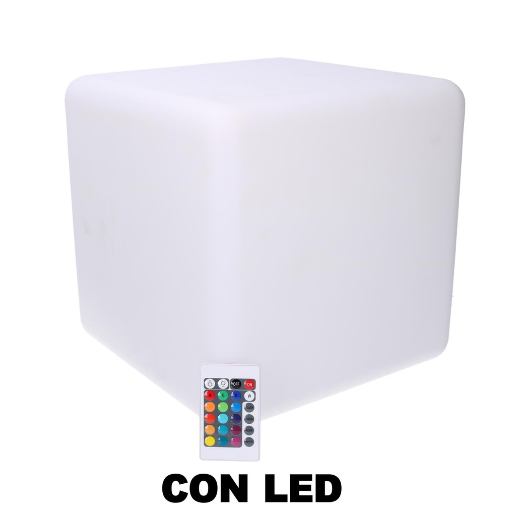 Lampada Led Ricaricabile Multicolor in Plastica - 30x30x30 cm