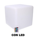 Lampada Led Ricaricabile Multicolor in Plastica - 30x30x30 cm