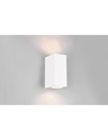Lampada Parete Squadrata Doppia Emissione GU10 Roya Bianco IP44 Trio Lighting