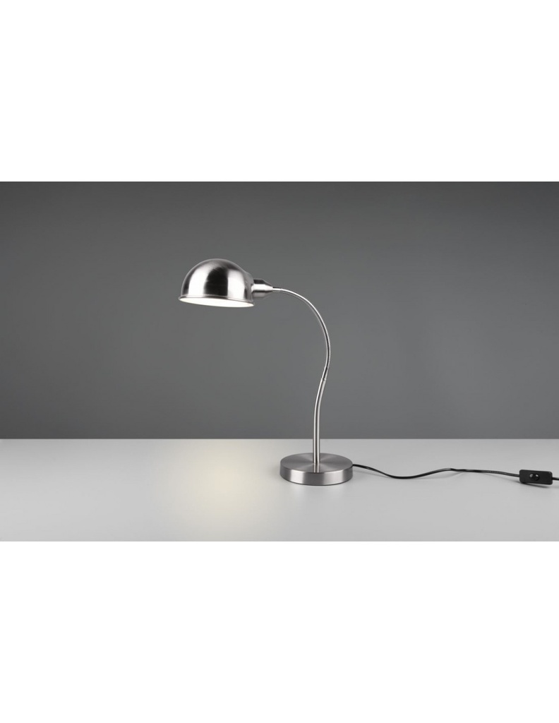 Lampada da Scrivania Braccio Flessibile Nichel Perry Trio Lighting