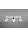 Lampada Soffitto Moderna 3 Faretti Spot Orientabili Bianco