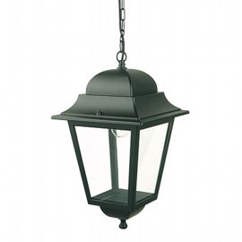 Lampada Sospesa in Alluminio Pressofuso con Diffusori in Vetro Trasparente