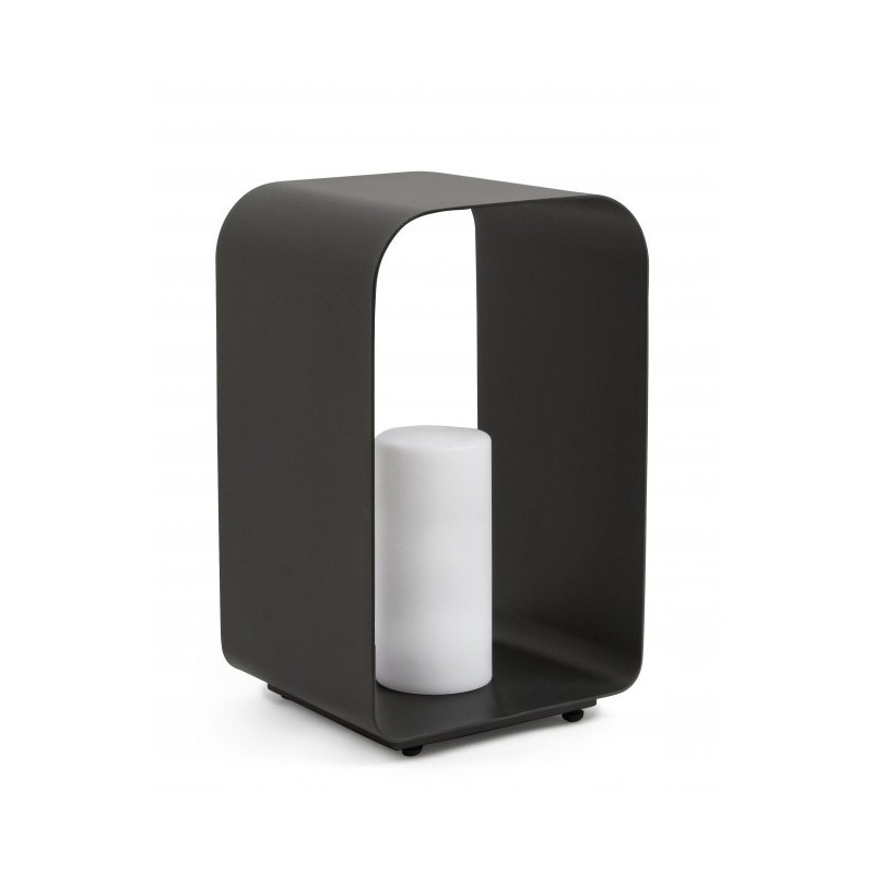 Lampada a LED Ridley YK13 h45 - Struttura in Alluminio, 4 Colori Primari, 5 Giochi Luce, Batteria Ricaricabile - Dimensioni 25x28xh45 cm