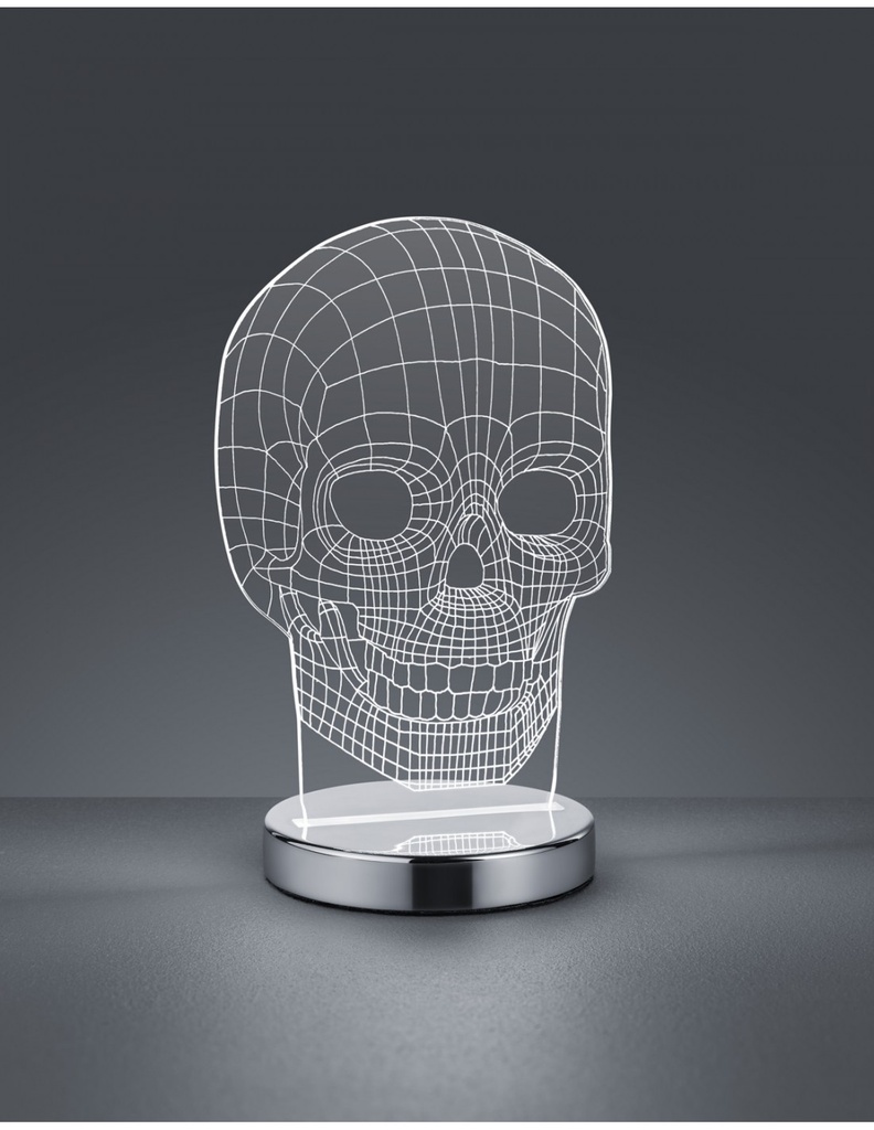 Lampada da Tavolo Skull Led Dimmerabile H21 cm Trio Lighting