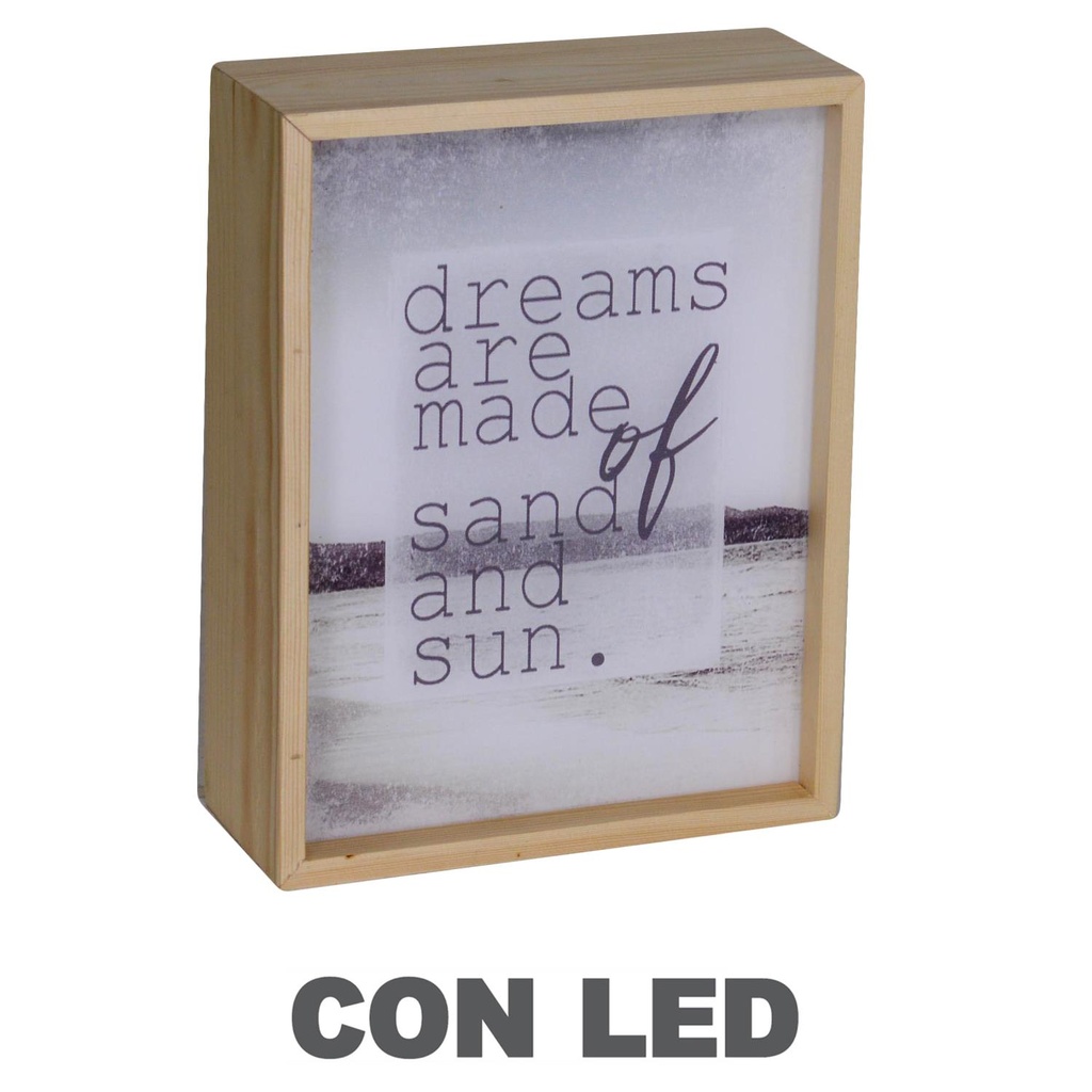 Lampada led scritte 20x8x26 cm