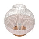 Lampada in rattan bianco con base cmø30,5h29,5