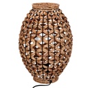 Lampada in rattan naturale con base ø25h35,5 cm