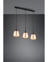 Lampadario Sospensione Lineare 3 Pendel Ottone Chiron Trio Lighting