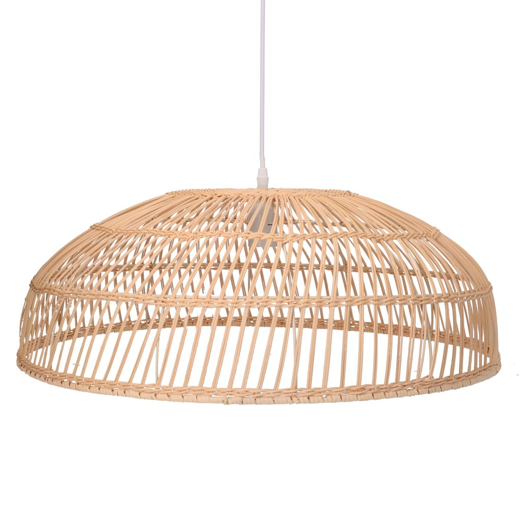 Lampadario in rattan naturale con attacco ø60,5h21,5 cm