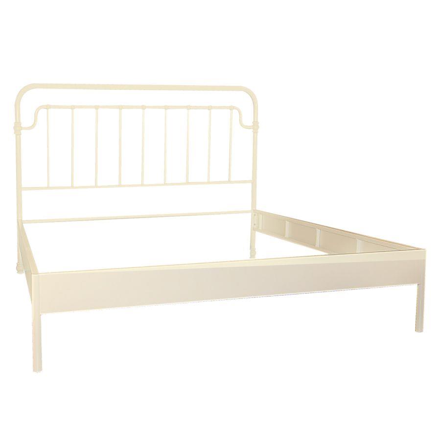 Letto matrimoniale bianco con nodi - 160x195x115h cm