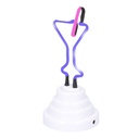 Luce bicchiere martini neon cmø10h19,5