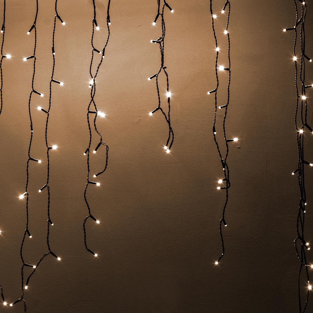 Luce Tenda 400 LED Plastica Bianco Caldo 7,5m