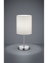 Lume Tavolo Jerry Cromo Paralume Bianco Ø13 cm Trio Lighting