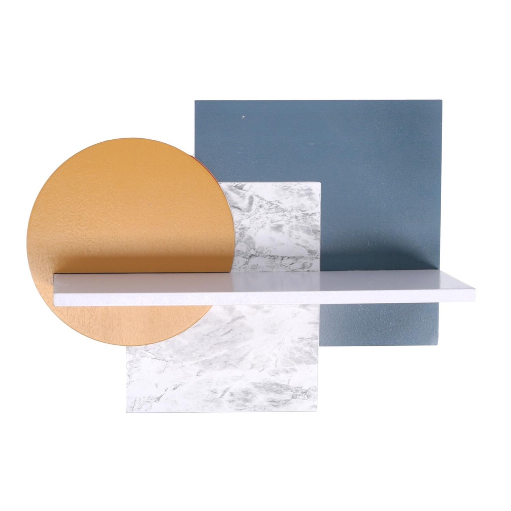 Mensola in legno multicolore cm30x9x23